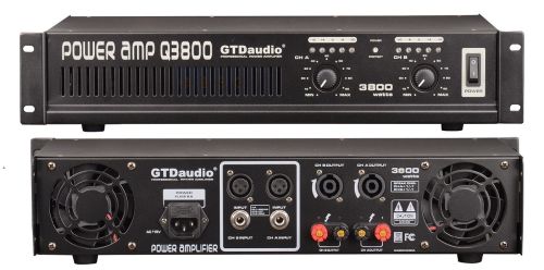 Refurbished GTD Audio 2x150 Watts Professional stereo Power Amplifier Q-3000 